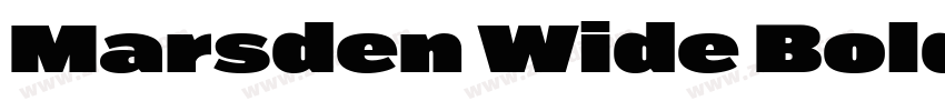 Marsden Wide Bold字体转换